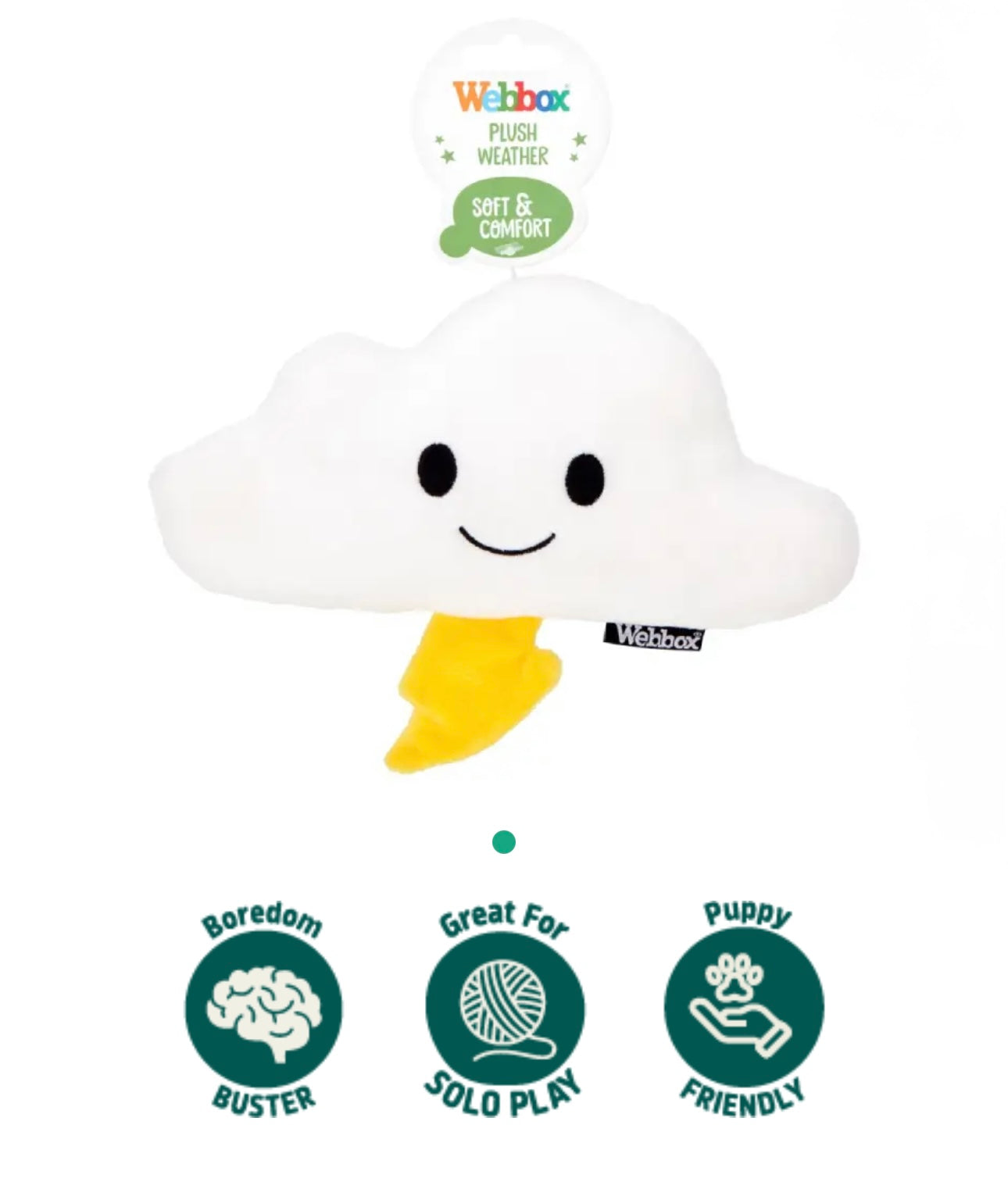 Plush Weather Cloud Dog Toy