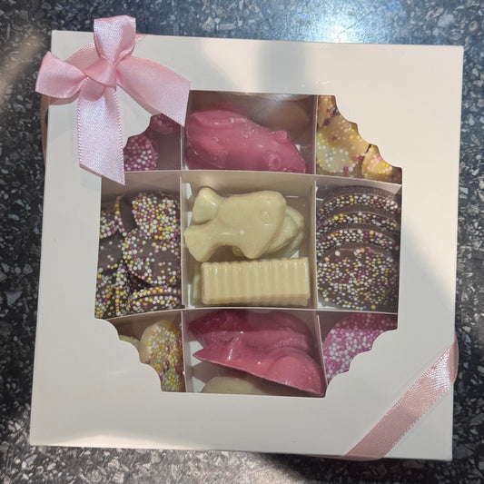 Chocolate Gift Box Girl/Boy Ribbon