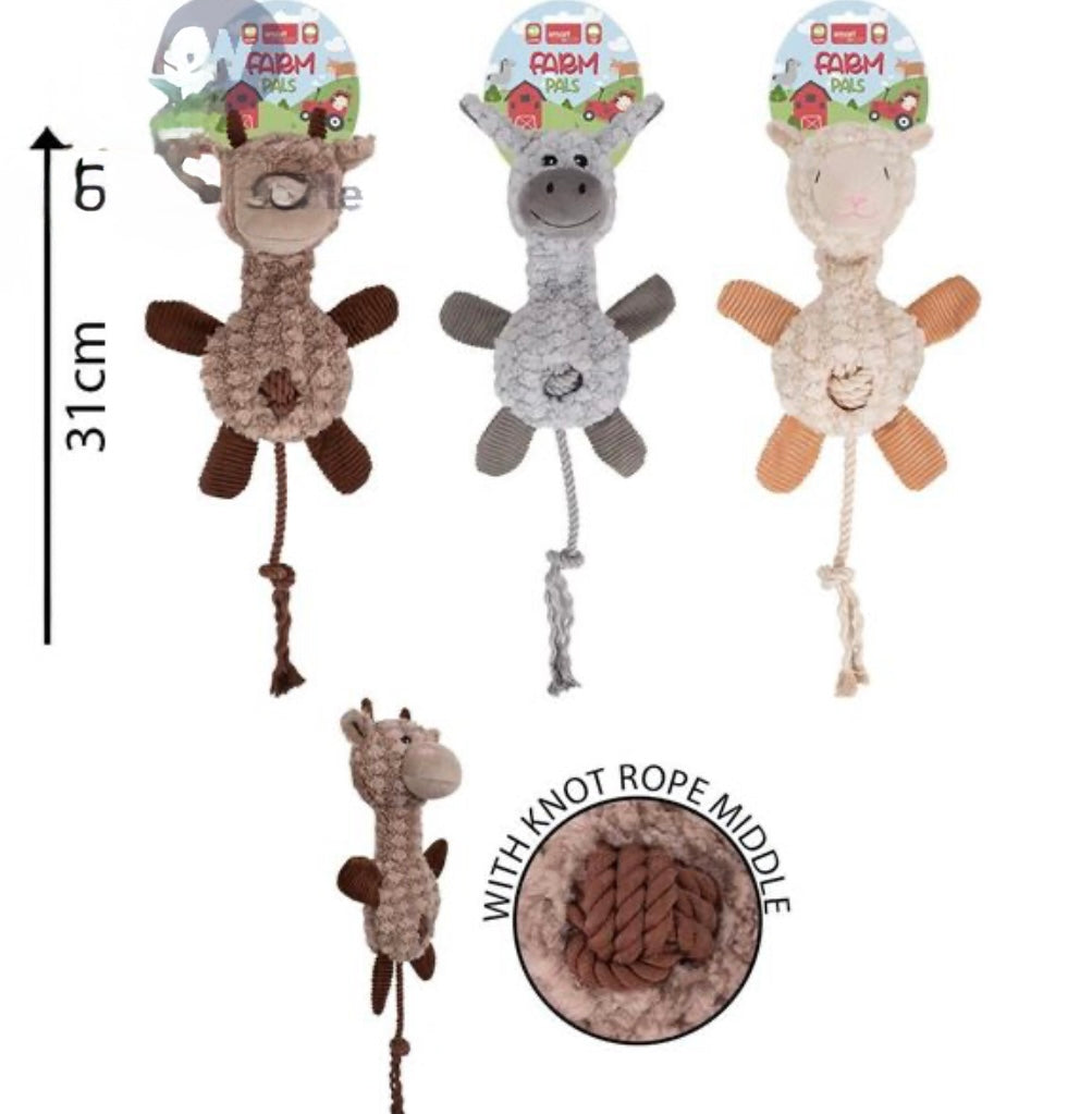 Plush & Rope Animal Toy