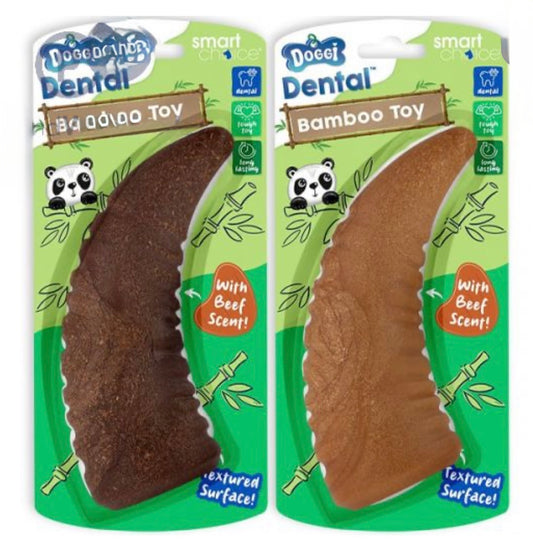 Bamboo dental beef flavoured horn Toy