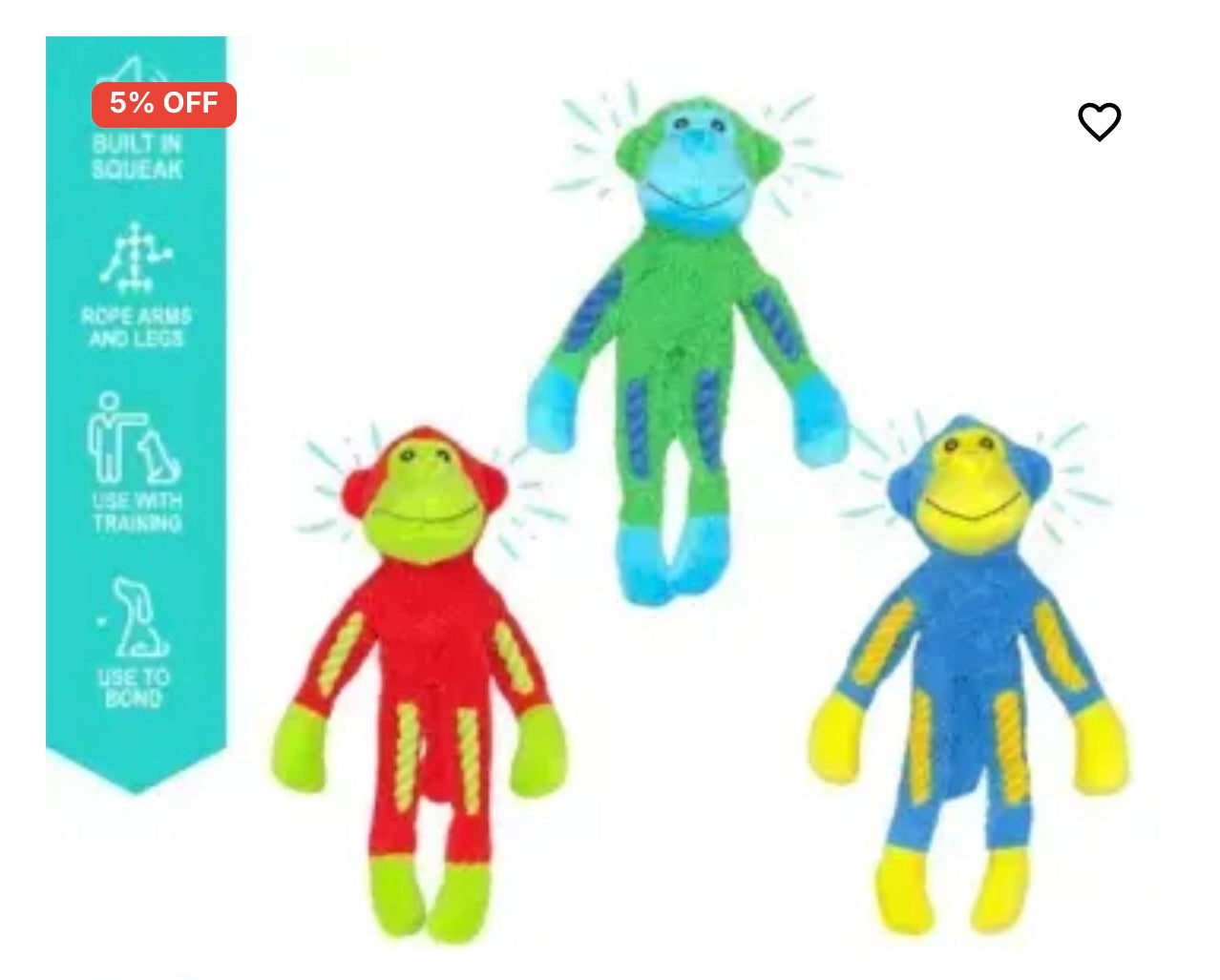 Rope Body Monkey Toy