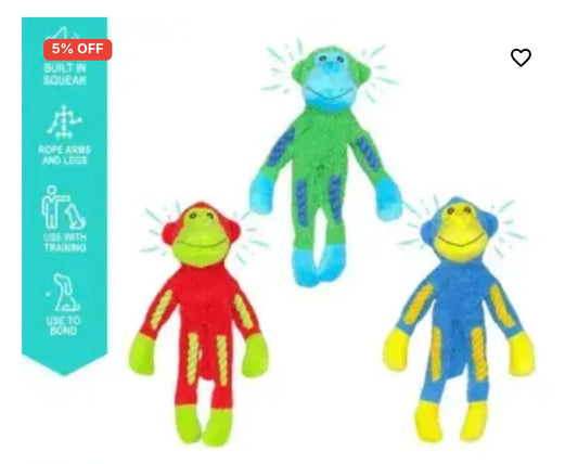 Rope Body Monkey Toy