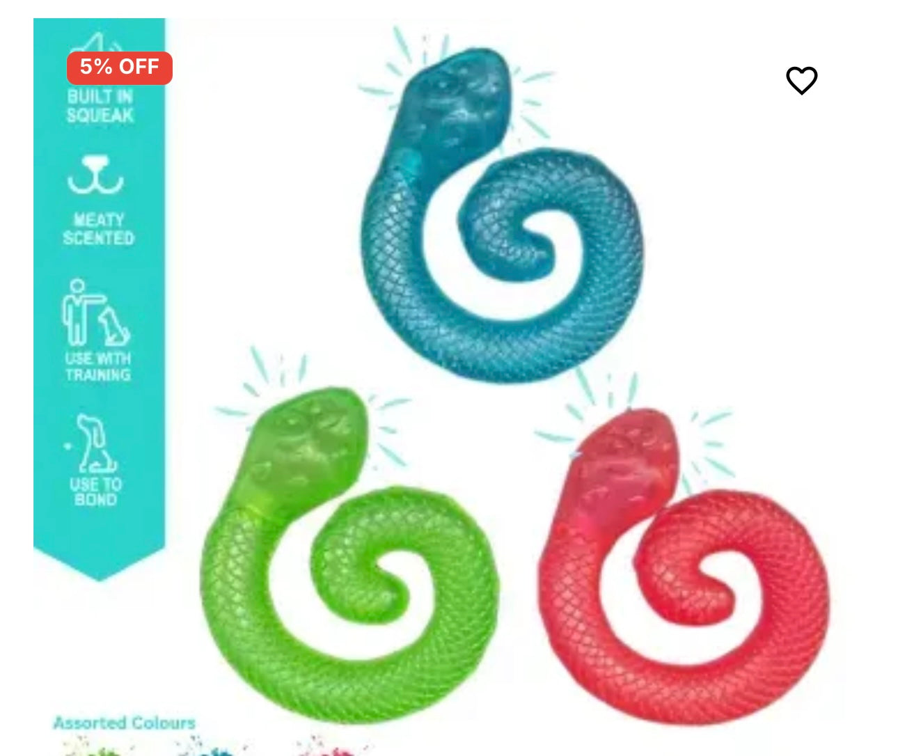Meaty curly enrichment snake